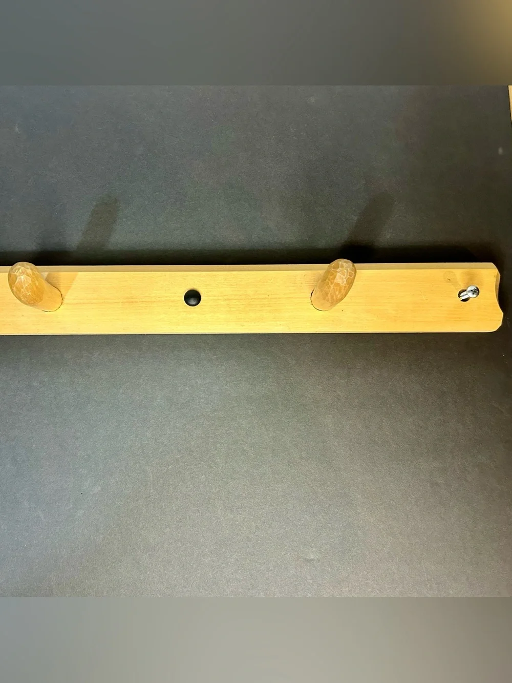Old Fashion Baseball Hand Carved Wooden Wall Mount Coatrack Cap Hat Boy’s Room